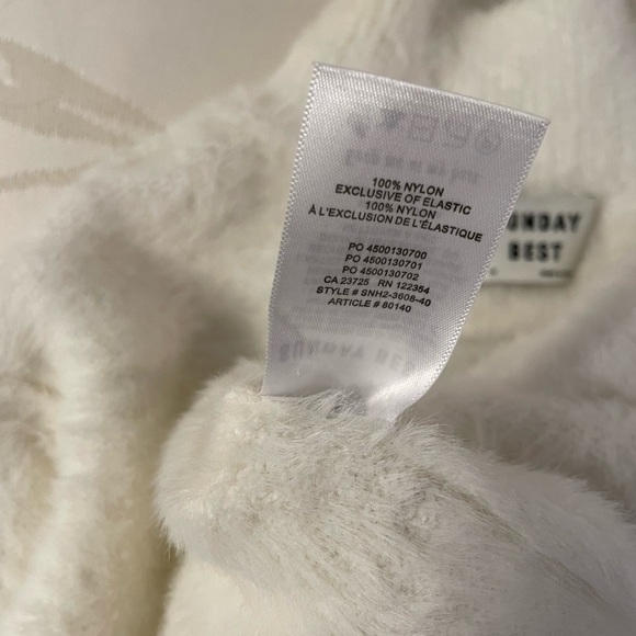 Sunday Best Fuzzy Mockneck Creme Sweater - Picture 4 of 8